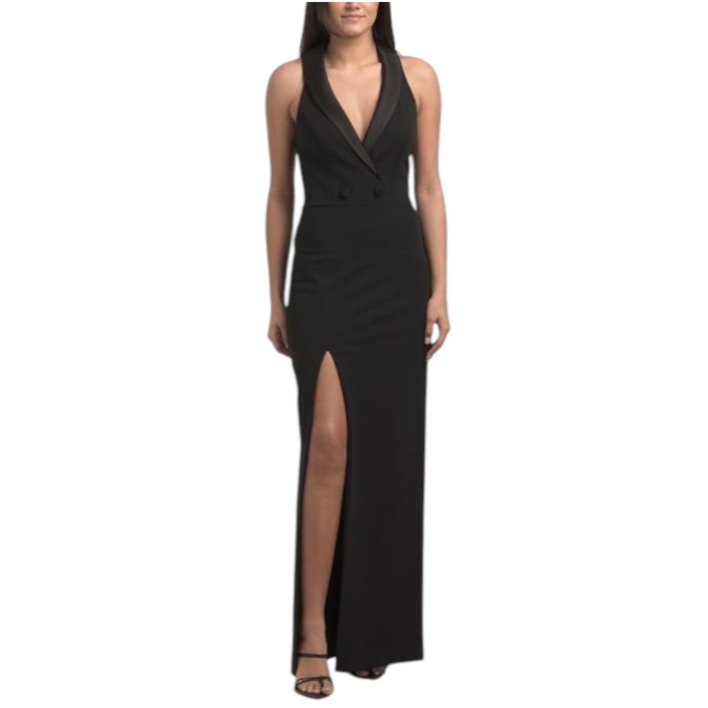 Adrianna By Adrianna Papell Sleeveless Tuxedo Gown